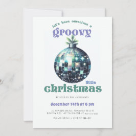 Groovy kleine kerstdisco sage kerstfeest kaart