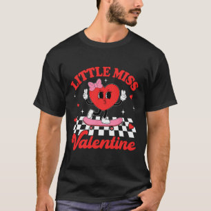 Groovy kleine Miss Valentijn Schattige Snoep hart T-shirt