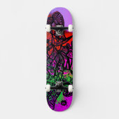 Groovy Kleurrijke Abstract Persoonlijk Skateboard (Voorkant)