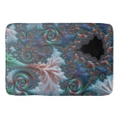 Groovy Kleurrijke Boho Hippie Mandelbrot Fractal A Badmat (Voorkant)