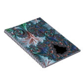 Groovy Kleurrijke Boho Hippie Mandelbrot Fractal A Notitieboek (Rechterzijde)