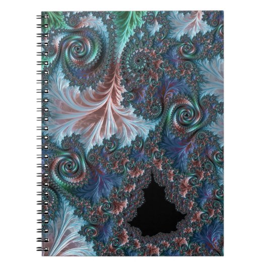 Groovy Kleurrijke Boho Hippie Mandelbrot Fractal A Notitieboek (Voorkant)