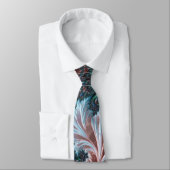 Groovy Kleurrijke Boho Hippie Mandelbrot Fractal A Stropdas (Gebonden)