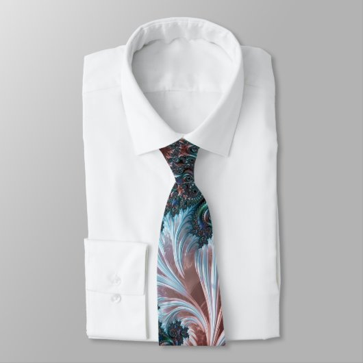 Groovy Kleurrijke Boho Hippie Mandelbrot Fractal A Stropdas (Gebonden)