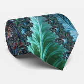 Groovy Kleurrijke Boho Hippie Mandelbrot Fractal A Stropdas (Opgerold)