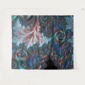 Groovy Kleurrijke Boho Hippie Mandelbrot Fractal A Wandkleed (Voorkant (horizontaal))