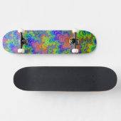 Groovy Kleurrijke Boho Hippie Trippy Regenboog Fra Persoonlijk Skateboard (Horizontaal)
