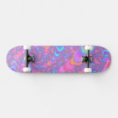 Groovy Kleurrijke Fluorescerende Trippy Spiraal Fr Persoonlijk Skateboard (Horizontaal)