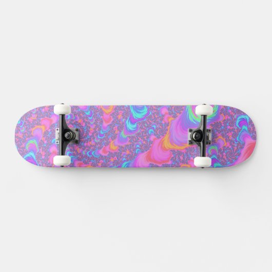 Groovy Kleurrijke Fluorescerende Trippy Spiraal Fr Persoonlijk Skateboard (Horizontaal)
