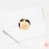 Groovy Kleurrijke Retro Boho Vrijgezellenfeest Fav Ronde Sticker (Envelop)