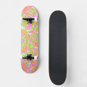 Groovy Kleurrijke Zure Reis Retro Hippie Marble Ar Persoonlijk Skateboard (Voorkant)