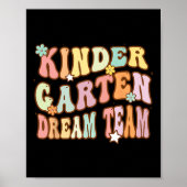 Groovy Kleuterschool Dream Team Eerste Dag Van Ter Poster (Voorkant)