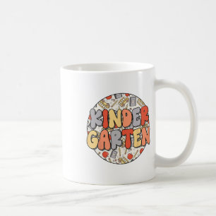 Groovy Kleuterschool Vibes Retro Leraren Kinderen Koffiemok