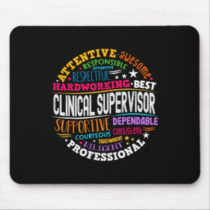 Groovy klinische supervisor waardering gezondheid  muismat