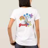 Groovy: Kunstontwerp Pop met vooraccent T-shirt (Achterkant)