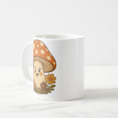 Groovy Lachende Retro Paddenstoel Koffiemok (Voorkant links)