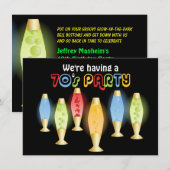 Groovy Lamps 70s Partij Kaart (Voorkant / Achterkant)