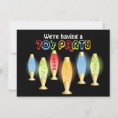 Groovy Lamps 70s Partij Kaart (Voorkant)