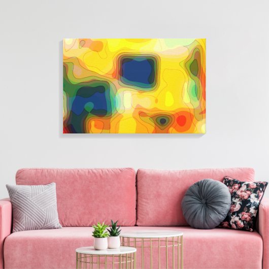 Groovy Lands Canvas Afdruk (Insitu (Woonkamer))