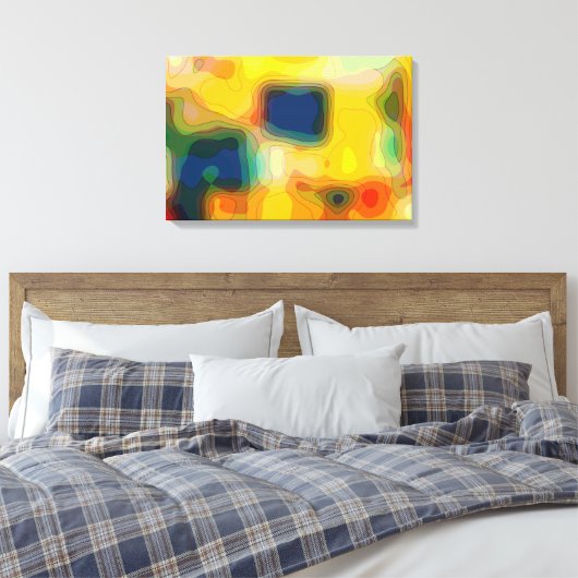 Groovy Lands Canvas Afdruk (Insitu (Slaapkamer))