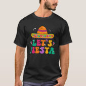 Groovy Laten we Fiesta Sombrero Mexicaans Pet Cinc T-shirt (Voorkant)
