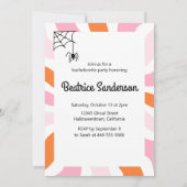 Groovy Laten we gaan Ghouls Bachelorette Kaart (Achterkant)