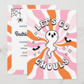 Groovy Laten we gaan Ghouls Bachelorette Kaart (Voorkant / Achterkant)