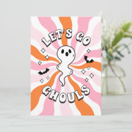 Groovy Laten we gaan Ghouls Bachelorette Kaart