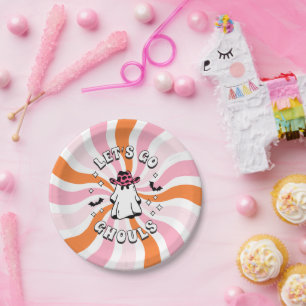 Groovy Laten we gaan Ghouls Bachelorette Papieren Bordje
