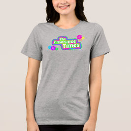 Groovy Lawrence Times femme bloem grijs Tri-Blend Shirt