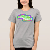 Groovy Lawrence Times femme grey Tri-Blend Shirt (Voorkant)