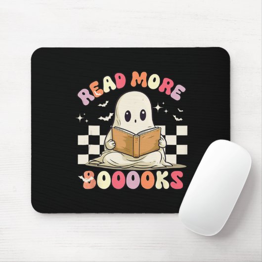 Groovy Lees Verder Boeken Schattige Ghost Boo Funn Muismat (Met muis)