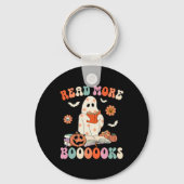 Groovy Lees Verder Boeken Schattige Ghost Boo Funn Sleutelhanger (Voorkant)