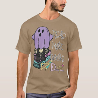 Groovy Lees Verder Boeken Schattige Ghost Boo Funn T-shirt