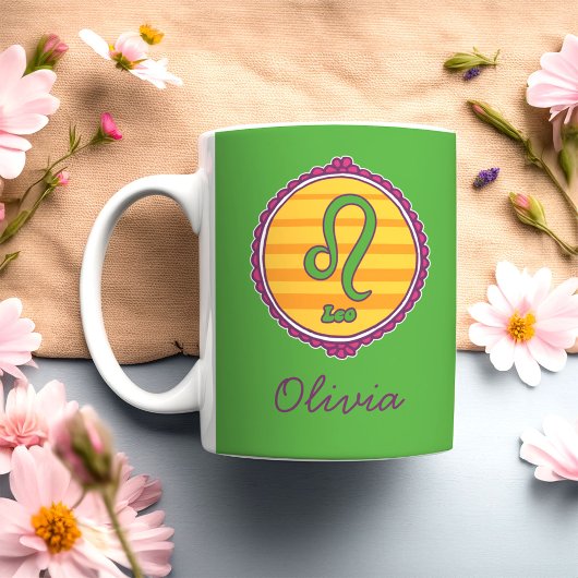 Groovy Leo Custom Koffiemok