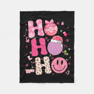 Groovy Leopard Disco Christmas Santa Womens G Fleece Deken