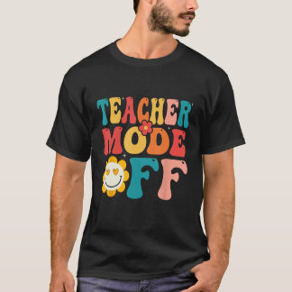 groovy leraar mode uit Laatste dag van school zome T-shirt