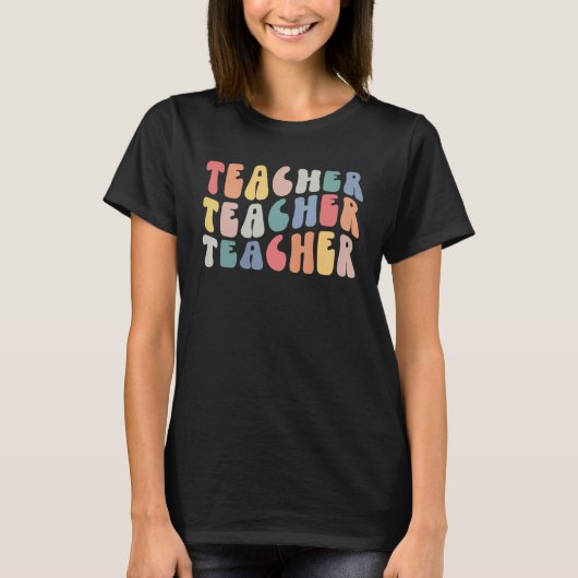 -Groovy-leraar terug naar school T-shirt (Voorkant)