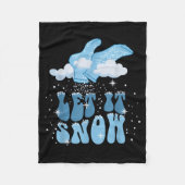 Groovy Let It Snow Pct Patient Care Tech Nurse Chr Fleece Deken (Voorkant)