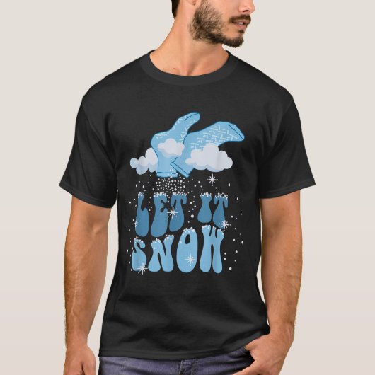 Groovy Let It Snow Pct Patient Care Tech Nurse Chr T-shirt (Voorkant)