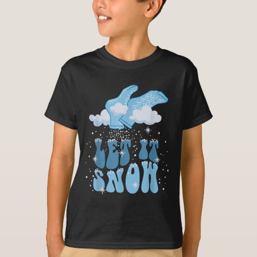 Groovy Let It Snow Pct Patient Care Tech Nurse Chr T-shirt (Voorkant)