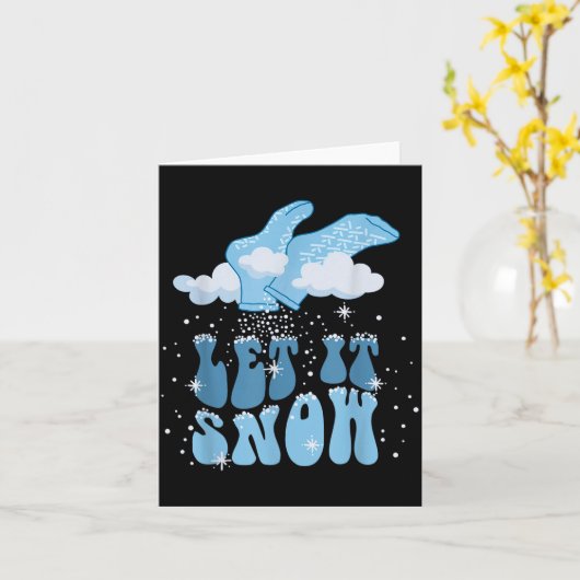 Groovy Let It Snow Pct Verpleegkundige Zorgtechnic Kaart (Gele Bloem)