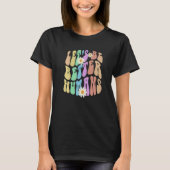 Groovy LET'S BE BETTER HUMANS Retro Stop Bullying  T-shirt (Voorkant)