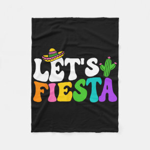 Groovy Let's Fiesta Cinco De Mayo Mexicaanse Fiest Fleece Deken