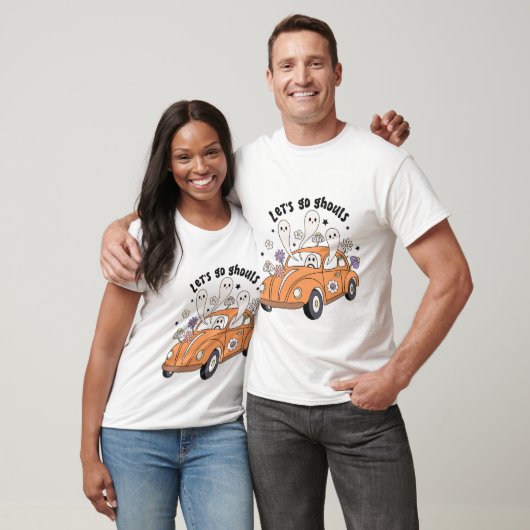 Groovy Let's Go Ghouls - Halloween T-shirt (Unisex)