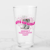Groovy Let's Go Girls Westerse Bacheloretteparty Glas (Achterkant)
