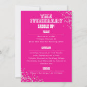 Groovy Let's Go Meisjes Western vrijgezellenfeest Kaart (Achterkant)