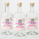 Groovy Let's Go Meisjes Western vrijgezellenfeest Likeurfles Etiket (Flessen)