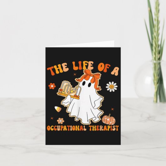 Groovy Leven Van Een Ot Ergotherapeut Ghost Hal Kaart (Voorkant)