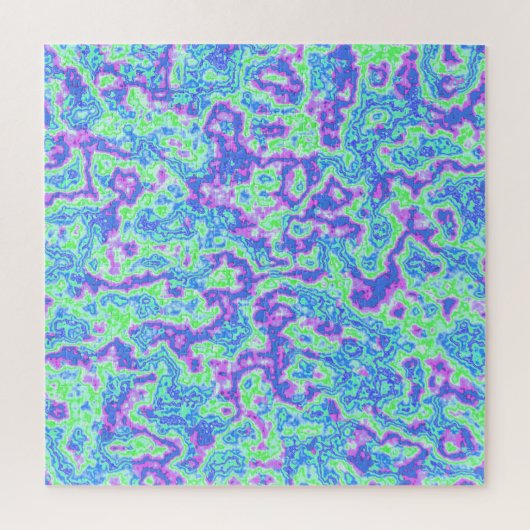 Groovy Levendig Kleurrijk Trippy Maximalistisch Ma Legpuzzel (Verticaal)